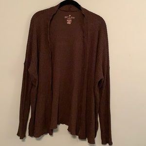 American Eagle olive cardigan